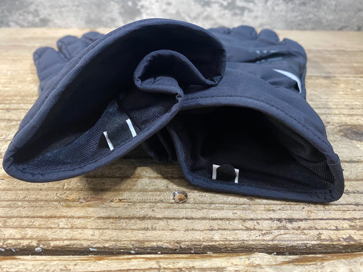 KJ043 パールイズミ PEARL iZUMi 長指 ウィンターグローブ 黒 M