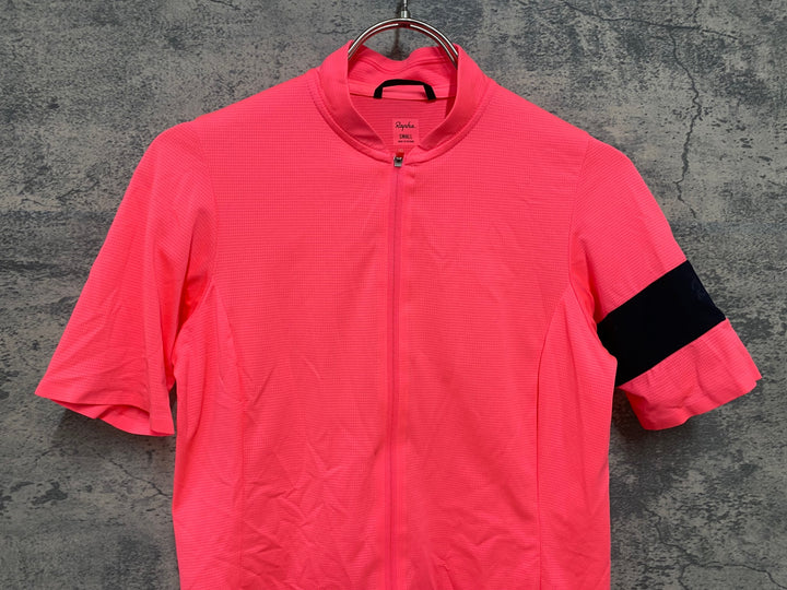JY110 ラファ Rapha WOMEN'S FLYWEIGHT JERSEY 半袖 サイクルジャージ レディース ピンク S