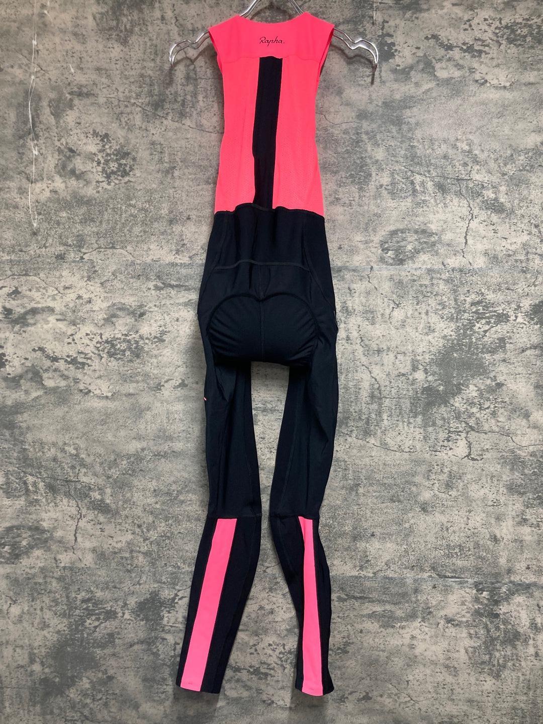 JE272 ラファ Rapha SOUPLESSE WINTER TIGHTS WITH PAD ビブタイツ ブラック ピンク レディース XXS