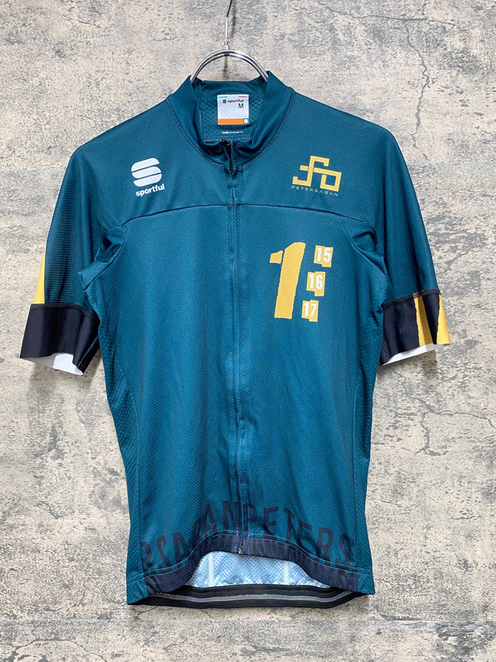JI942 スポーツフル sportful 半袖 サイクルジャージ 深緑 M PETERSAGAN
