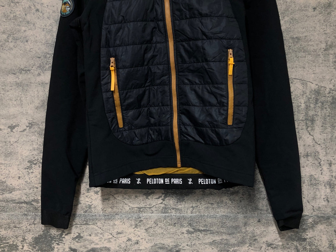 JT910 プロトンドパリ PELOTON DE PARIS Atlas Puffy Jacket /Gilet 長袖サイクルジャケット 黒 S