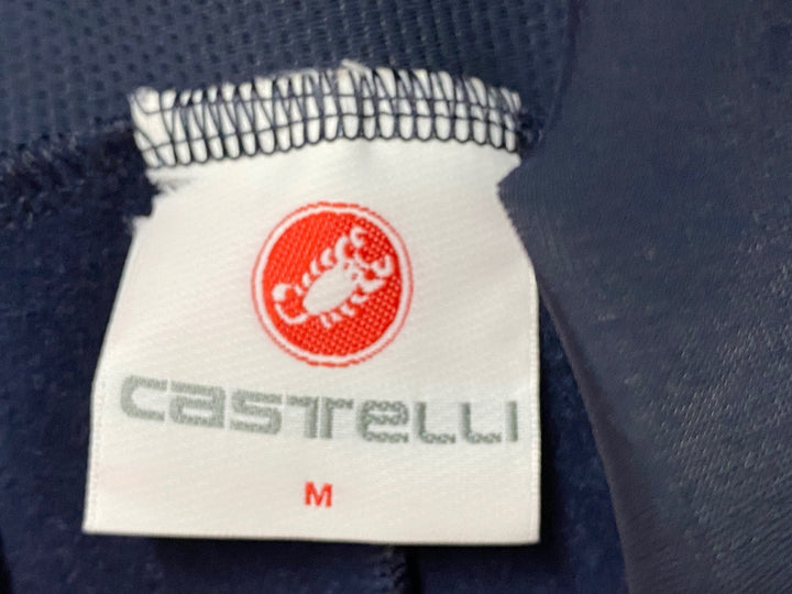 KF414 カステリ CASTELLI ビブタイツ ネイビー M 裏起毛