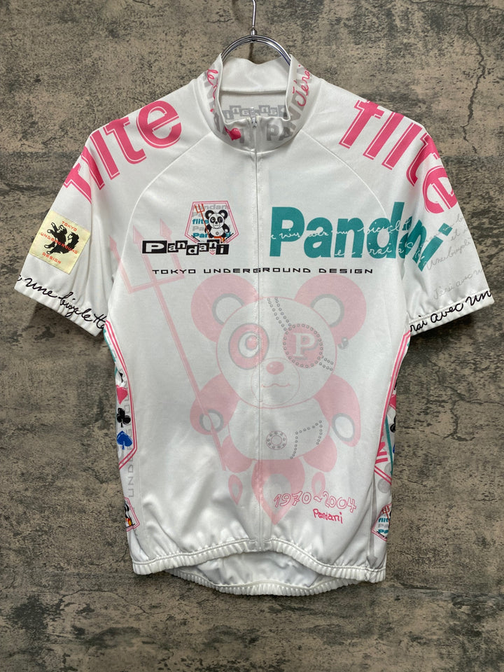 JT536 パンダーニ Pandani 半袖 サイクルジャージ 白 L