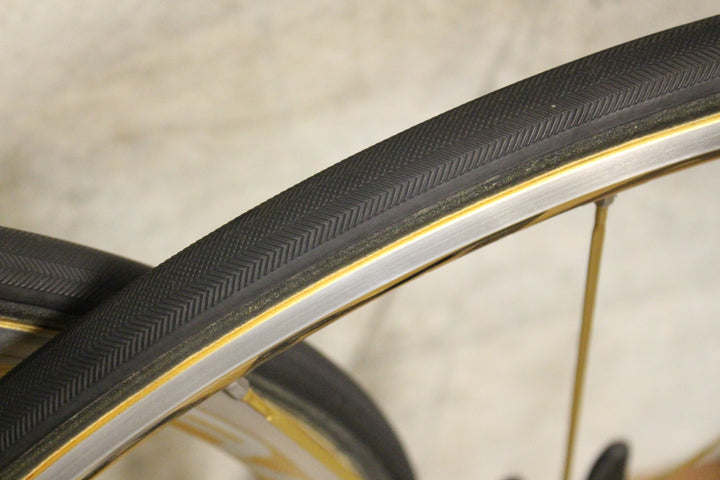 カンパニョーロ CAMPAGNOLO シャマルウルトラ ゴールド SHAMAL ULTRA GOLD アルミ チューブラー ホイールセット カンパ 11S/12S 【福岡店】