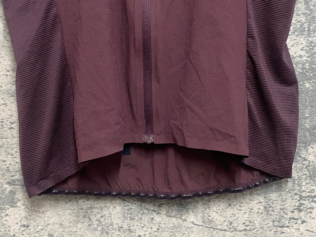 JN424 ラファ Rapha WOMEN'S SILK FLYWEIGHT JERSEY 半袖 サイクルジャージ 茶 S