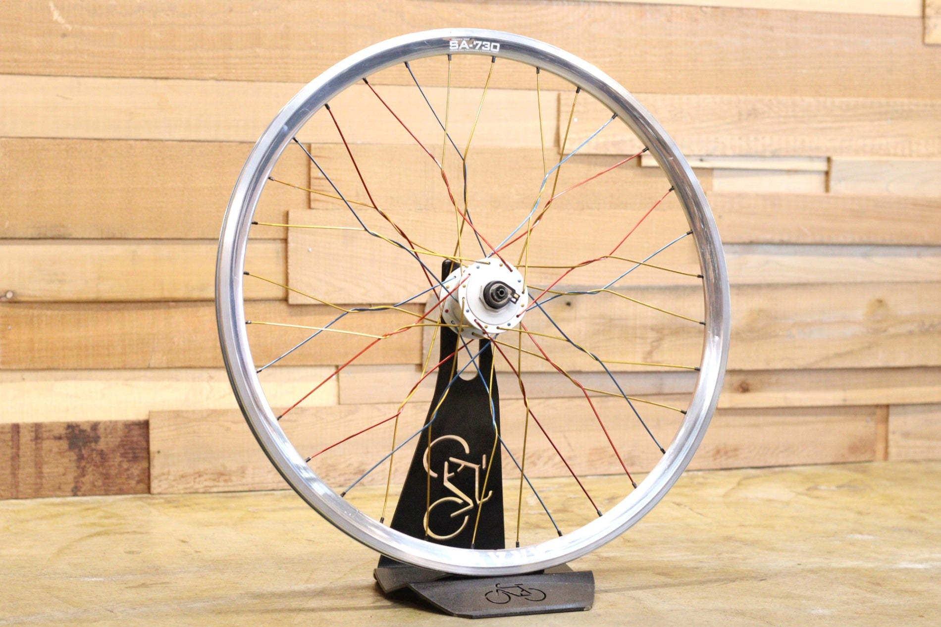アラヤ ARAYA SA-730 ハブ ダイナモ アルミ 手組 ホイール フロント