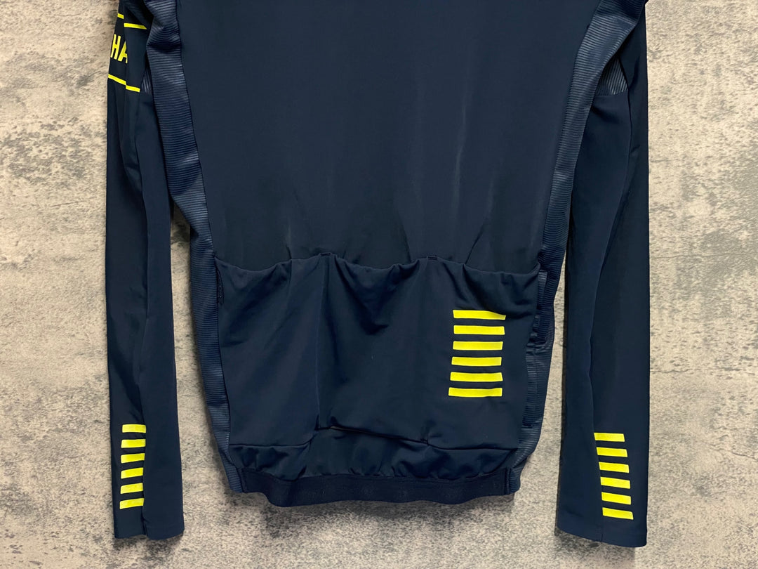 JV264 ラファ Rapha PRO TEAM LONG SLEEVE THERMAL JERSEY 長袖 サイクルジャージ 濃紺 M
