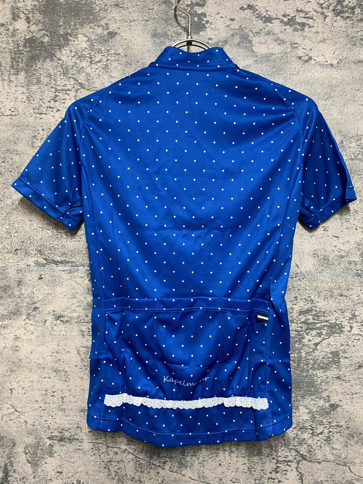 JO881 カペルミュール KAPELMUUR 半袖 サイクルジャージ ネイビー ドット 36 レディース