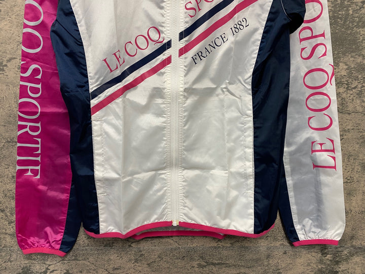 JT498 ルコックスポルティフ le coq sportif 長袖 ウインドブレイカー 白 ピンク M