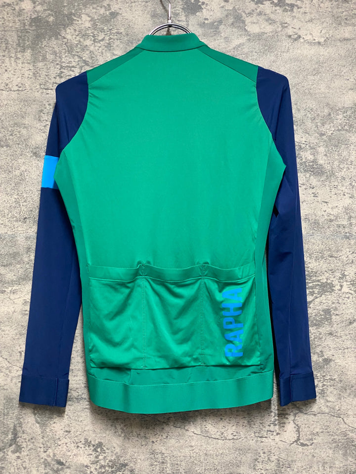 KS155 ラファ Rapha PRO TEAM LONG SLEEVE TRAINING JERSEY 長袖 サイクルジャージ 緑 S