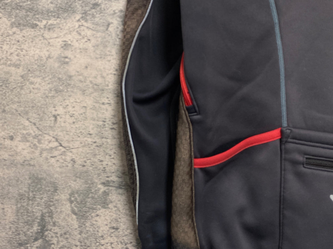 JV318 パールイズミ PEARL iZUMi 長袖サイクルジャケット 黒 M 裏起毛 日焼け 擦れ