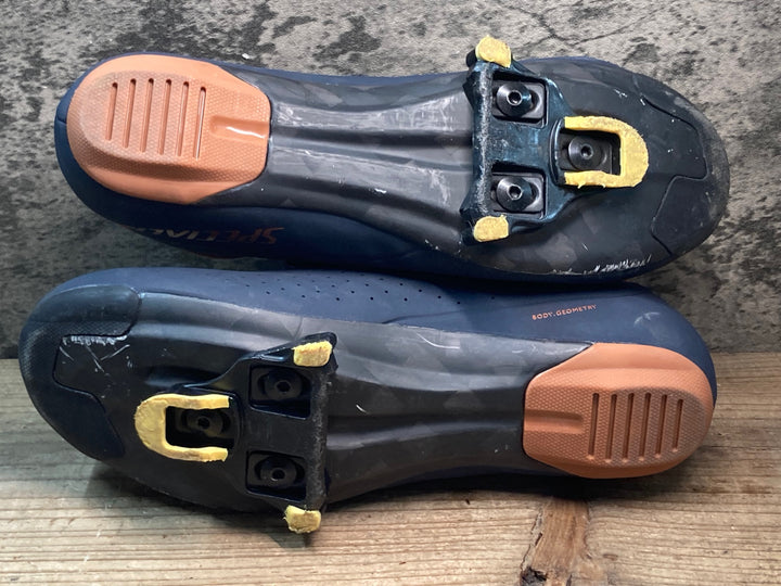 JT130 スペシャライズド SPECIALIZED TORCH 2.0 ビンディングシューズ 3穴 ネイビー オレンジ EU42