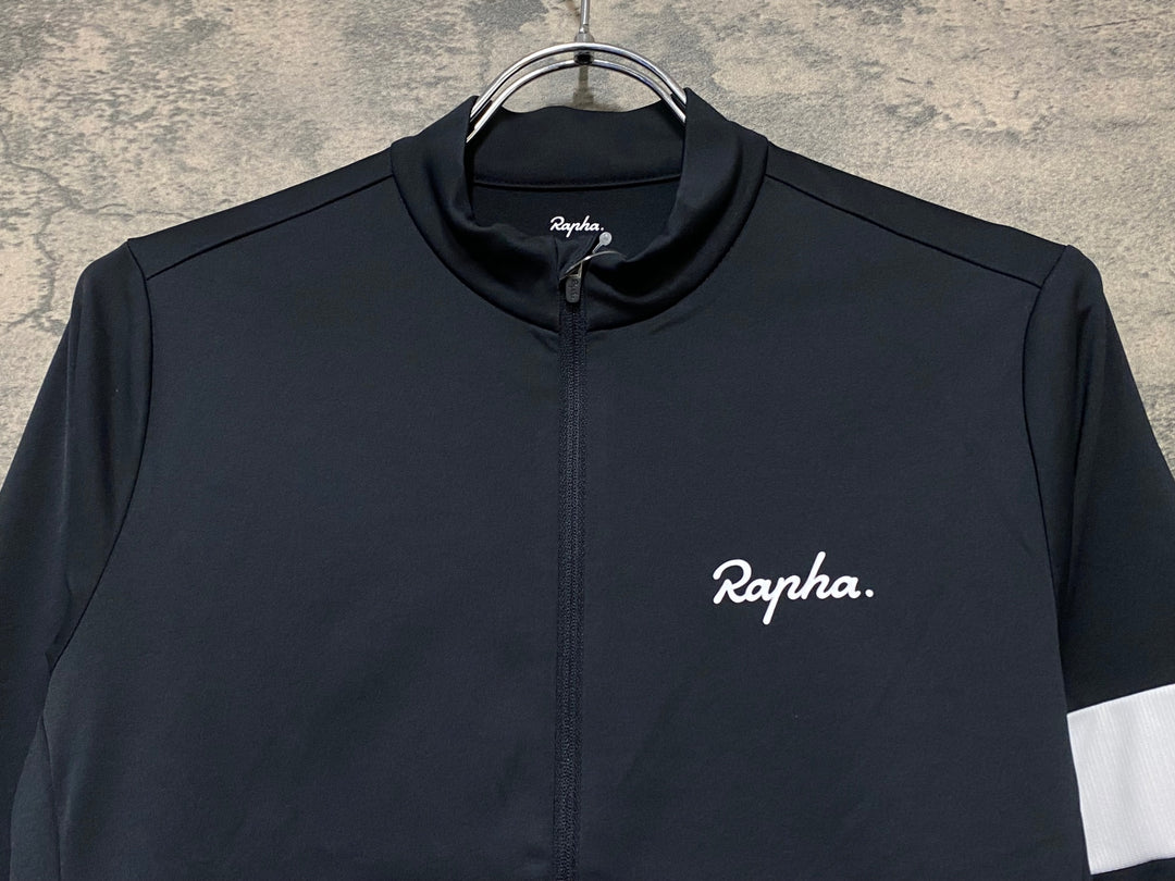 KI812 ラファ Rapha MEN'S CORE THERMAL LONG SLEEVE JERSEY 長袖 サイクルジャージ 黒 S 裏起毛