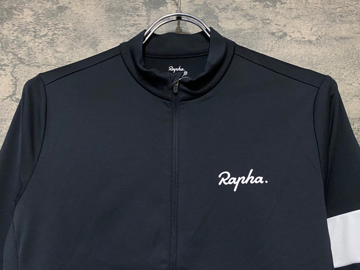 KI812 ラファ Rapha MEN'S CORE THERMAL LONG SLEEVE JERSEY 長袖 サイクルジャージ 黒 S 裏起毛