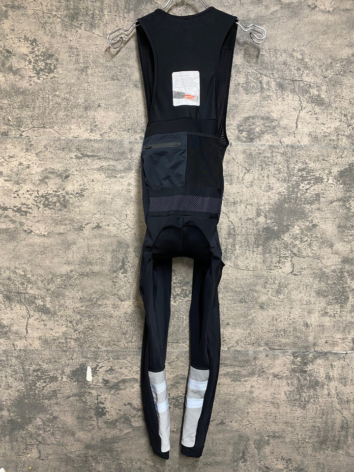 KL458 ラファ Rapha WOMEN'S CARGO WINTER TIGHTS WITH PAD ビブタイツ 黒 XXS 裏起毛 ※動物の毛