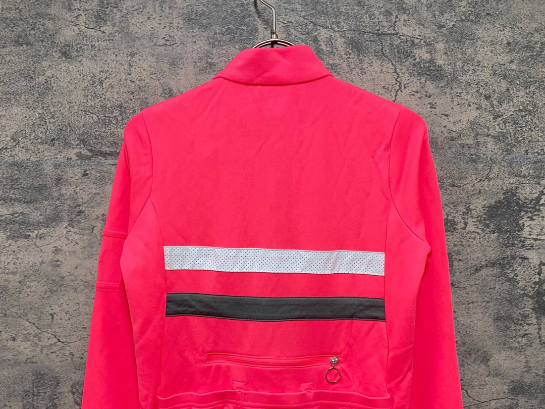 JY118 ラファ Rapha WOMEN'S BREVET LONG SLEEVE JERSEY HI VIS PINK 長袖 サイクルジャージ レディース ピンク S