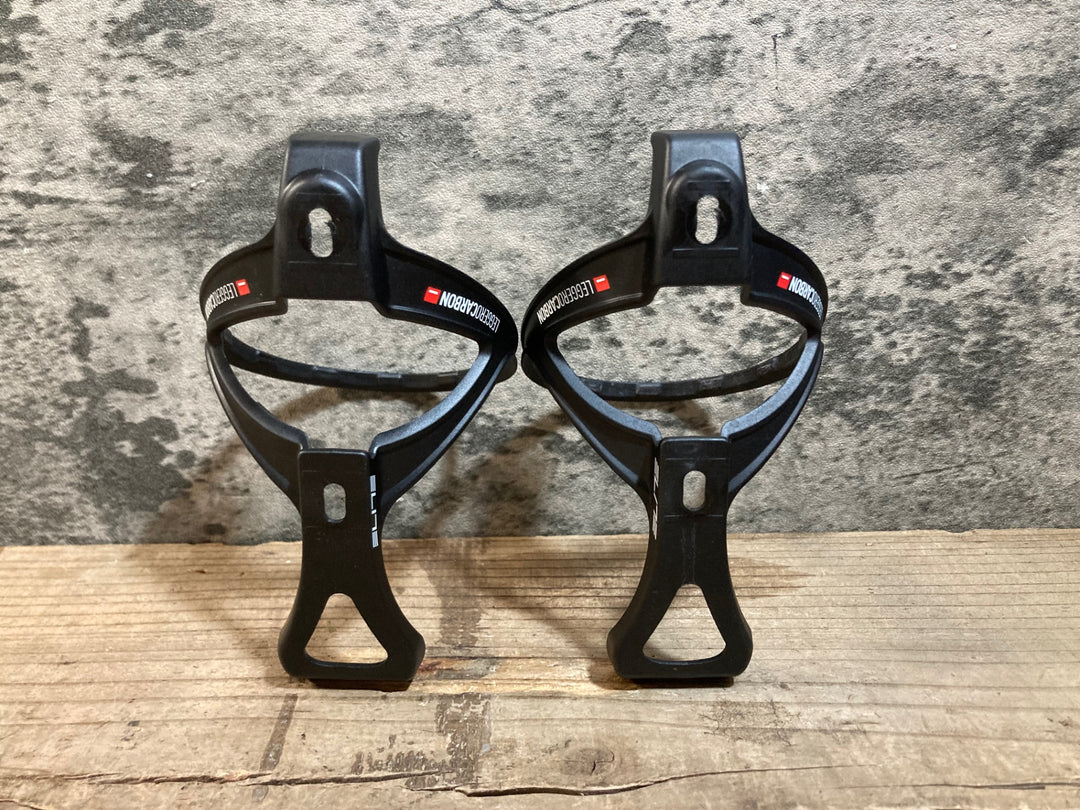 KF096 エリート ELITE Leggero カーボン ボトルケージ ブラック 2個セット
