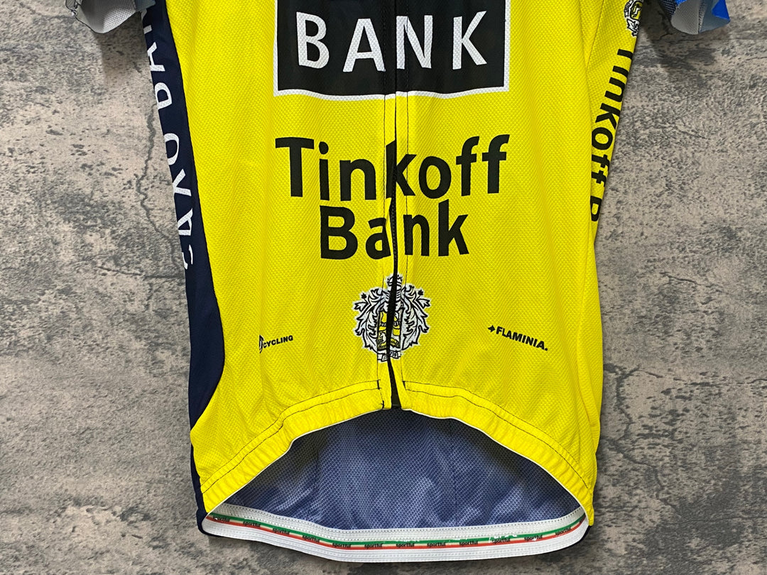 KJ826 スポーツフル sportful 半袖 サイクルジャージ 黃 紺 M SAXO BANK