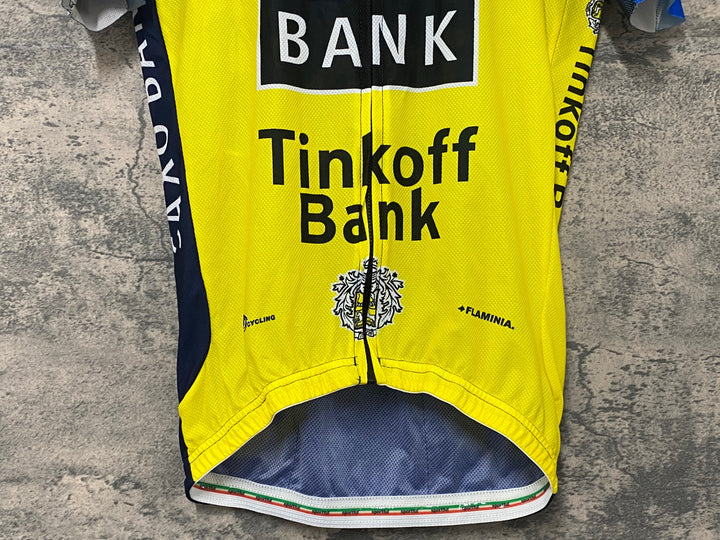 KJ826 スポーツフル sportful 半袖 サイクルジャージ 黃 紺 M SAXO BANK