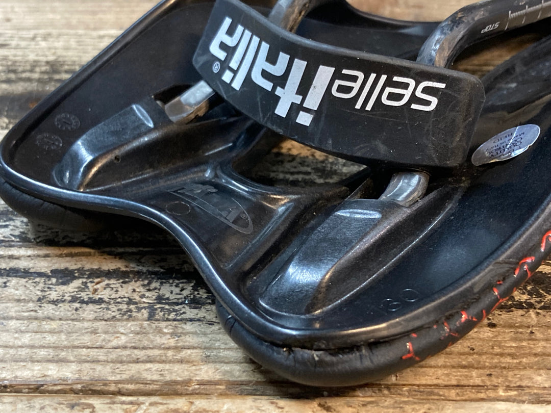 JN514 セライタリア Selle Italia SLR PRO TEAM サドル カーボンレール 130mm ※レールクラックのためジャンク