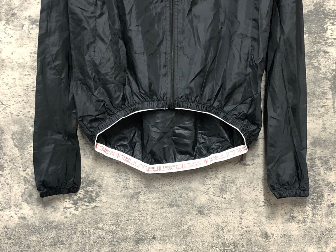 KJ897 カステリ CASTELLI ウインドブレイカー 黒 S