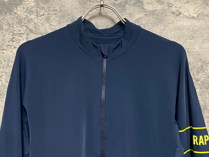 JN772 ラファ Rapha PRO TEAM LONG SLEEVE THERMAL JERSEY 長袖 サイクルジャージ 紺 M 裏起毛
