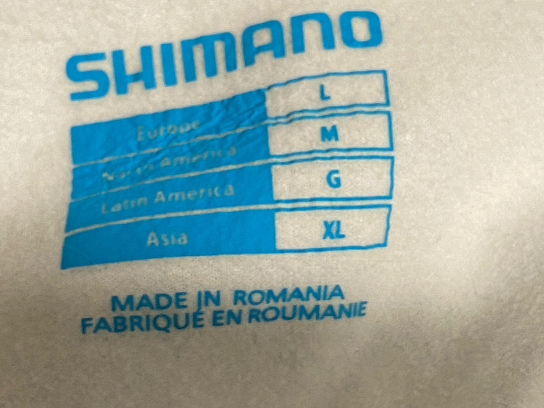 JW555 シマノ SHIMANO 長袖 サイクルジャージ 水色 グレー XL 裏起毛