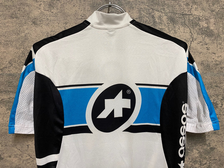 JR137 アソス ASSOS 半袖 サイクルジャージ 白 水色 L