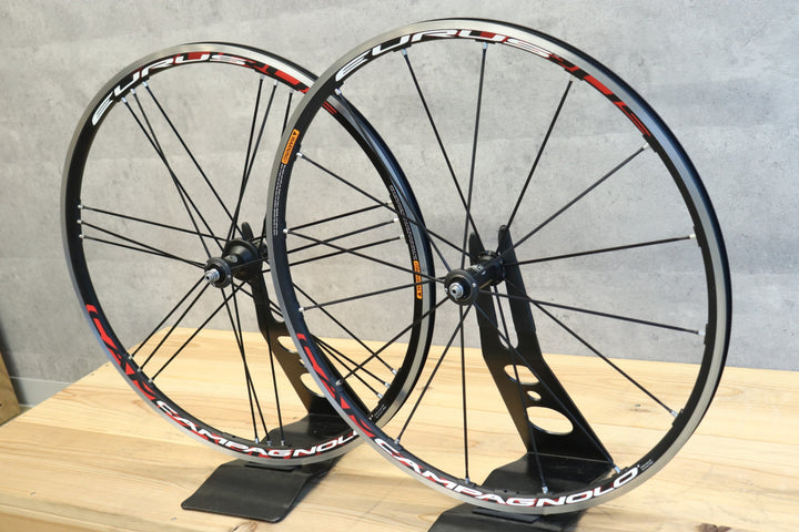 カンパニョーロ CAMPAGNOLO ユーラス EURUS アルミ クリンチャー ホイールセット シマノ10S 15C 【さいたま浦和店】