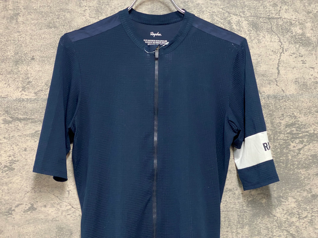 JW112 ラファ Rapha PRO TEAM JERSEY 半袖サイクルジャージ 紺 M