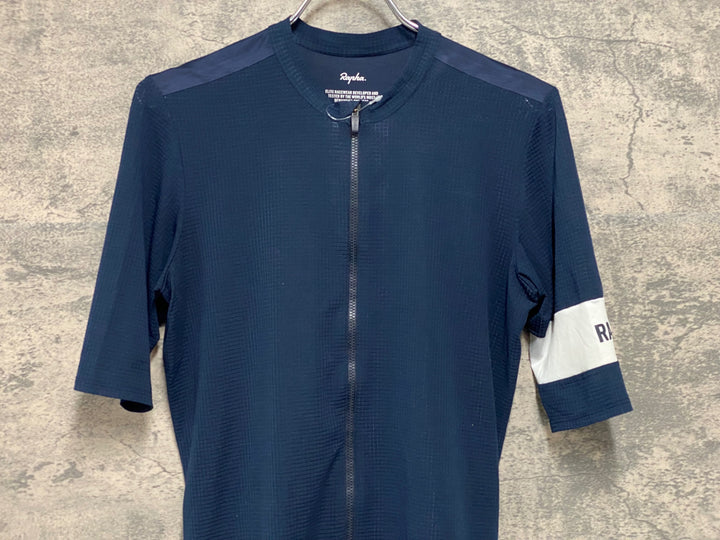 JW112 ラファ Rapha PRO TEAM JERSEY 半袖サイクルジャージ 紺 M