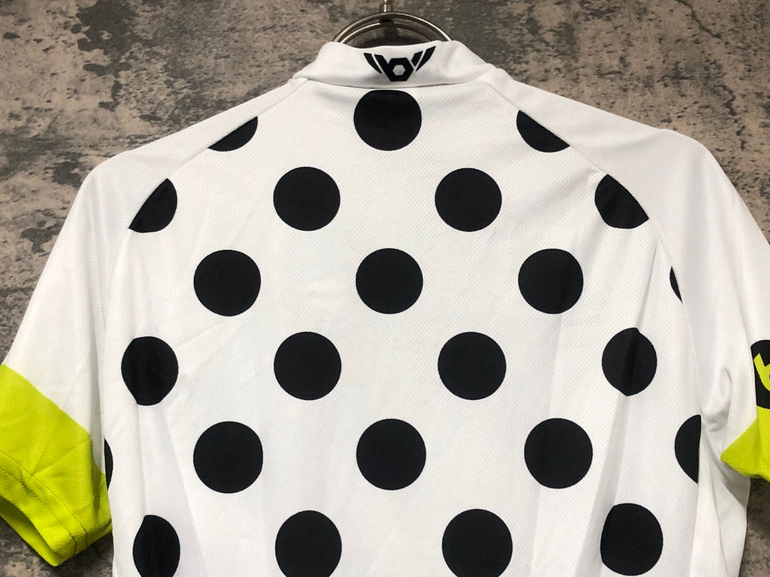 IW598 ツインシックス TWIN SIX 半袖 サイクルジャージ 水玉 白黒 women's Ｍ