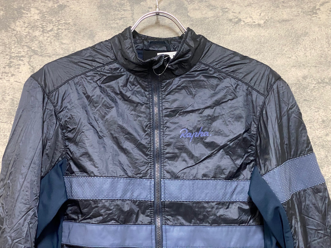 KB428 ラファ Rapha BREVET INSULATED JACKET 長袖 サイクルジャケット 紺 M