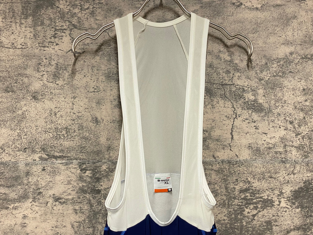KJ790 スポーツフル sportful ビブタイツ 紺 XL 裏起毛 SAXO BANK