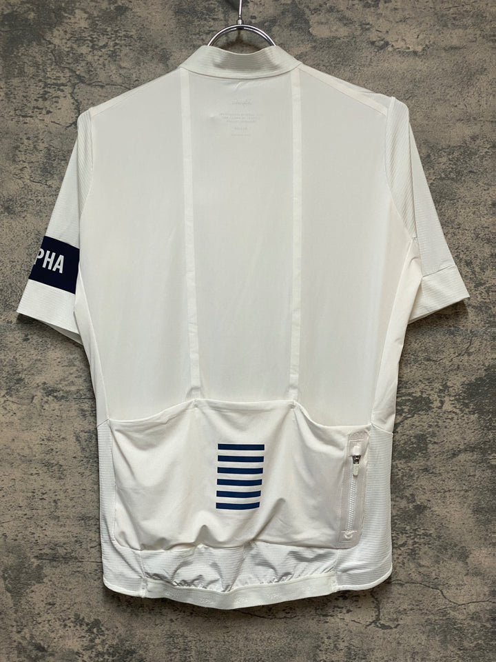 KQ587 ラファ Rapha PRO TEAM JERSEY 半袖 サイクルジャージ 白 M