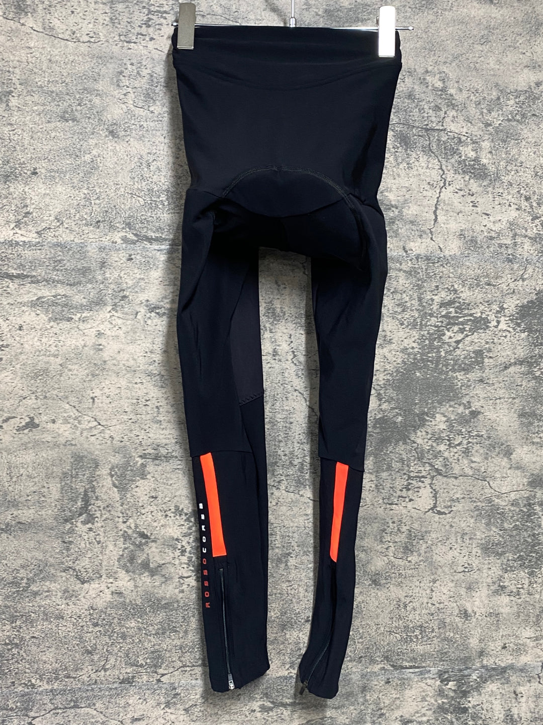 JJ825 カステリ CASTELLI ロッソコルサ ROSSO CORSA レーサータイツ 黒 XS 裏起毛