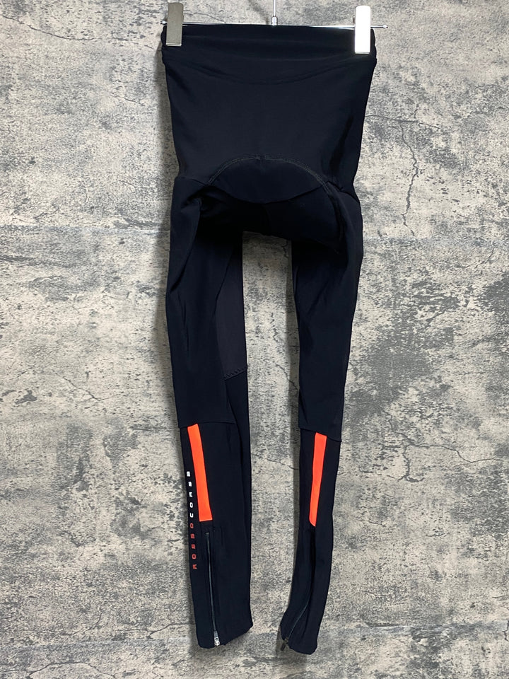 JJ825 カステリ CASTELLI ロッソコルサ ROSSO CORSA レーサータイツ 黒 XS 裏起毛