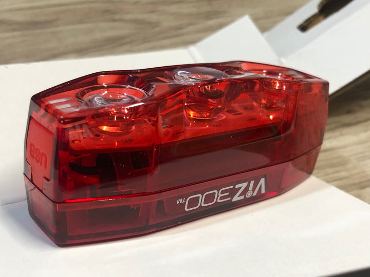 JX848 キャットアイ CATEYE AMPP900 VIZ300 前後ライトセット 点灯確認済