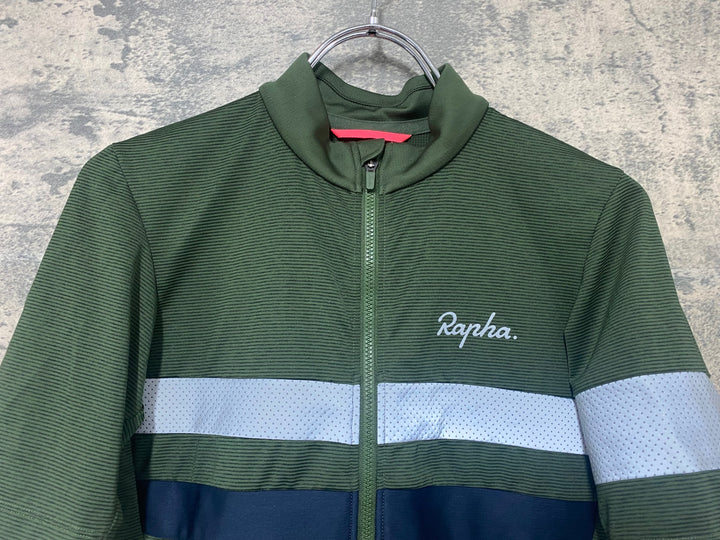 JH762 ラファ Rapha BREVET LIGHT WEIGHT JERSEY 半袖サイクルジャージ 緑 XS