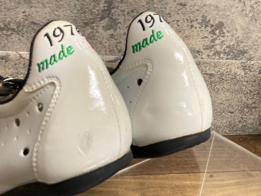JZ182 ヴィットリア Vittoria Shoes 1976 Classic L-RUBBER ビンディングシューズ EU38 2穴 白