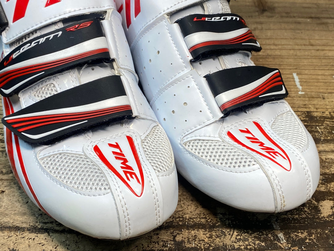 JR517 タイム TIME ULTEAM RS CARBON ビンディングシューズ 白 EU41.5