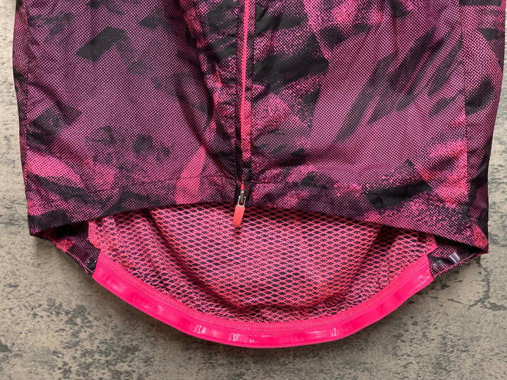 JM643 ラファ Rapha PRO TEAM LIGHTWEIGHT GILET ROAD GRAFFITI ジレ サイクルベスト 黒 ピンク M