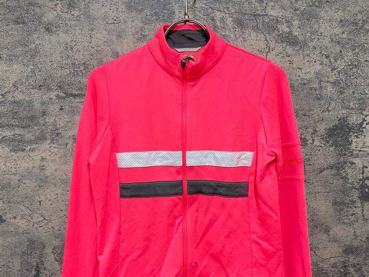 JY118 ラファ Rapha WOMEN'S BREVET LONG SLEEVE JERSEY HI VIS PINK 長袖 サイクルジャージ レディース ピンク S