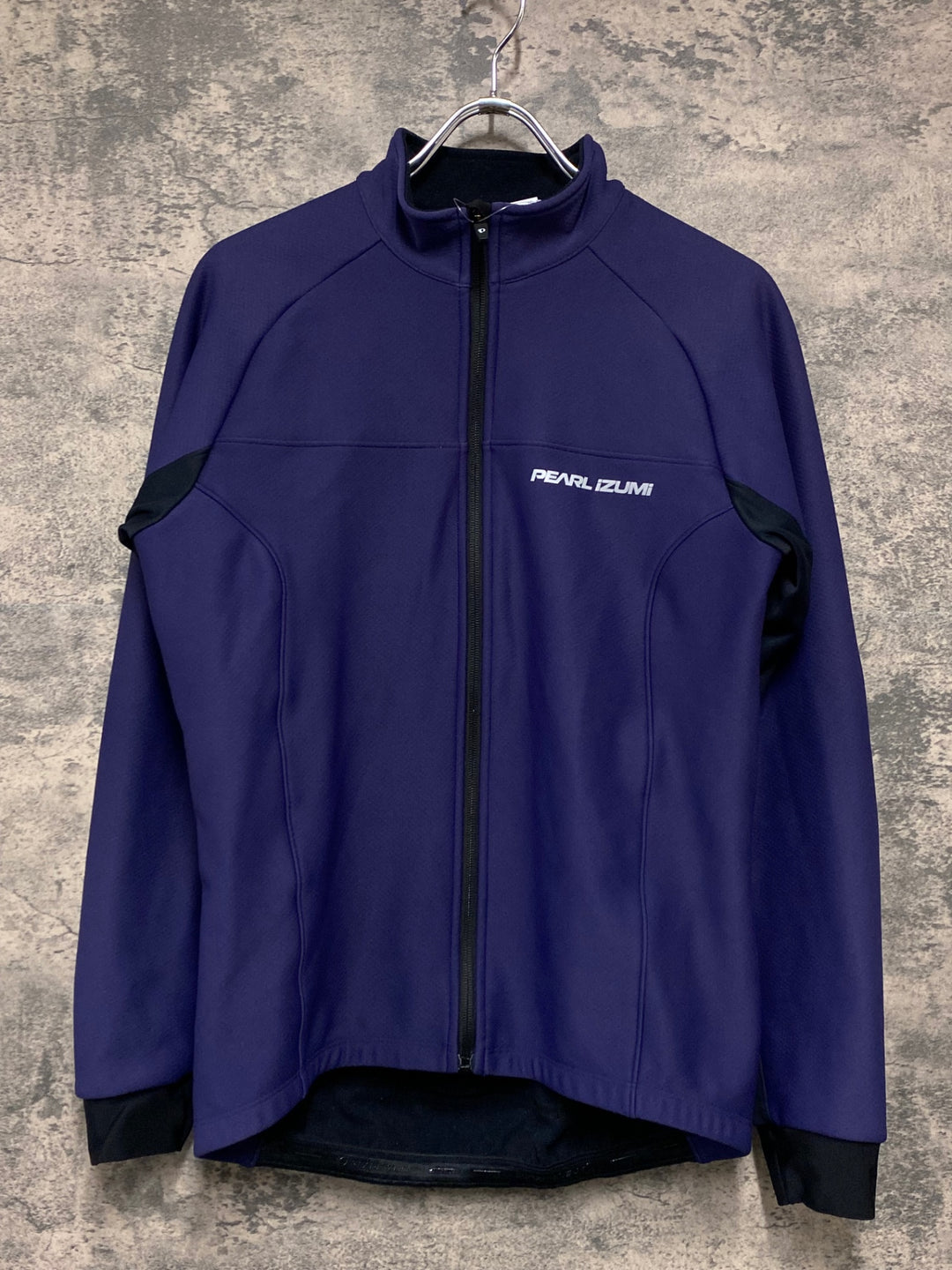 JW390 パールイズミ PEARL iZUMi 長袖 サイクルジャケット 紫 MEN'S L 裏起毛 防風 赤タグ