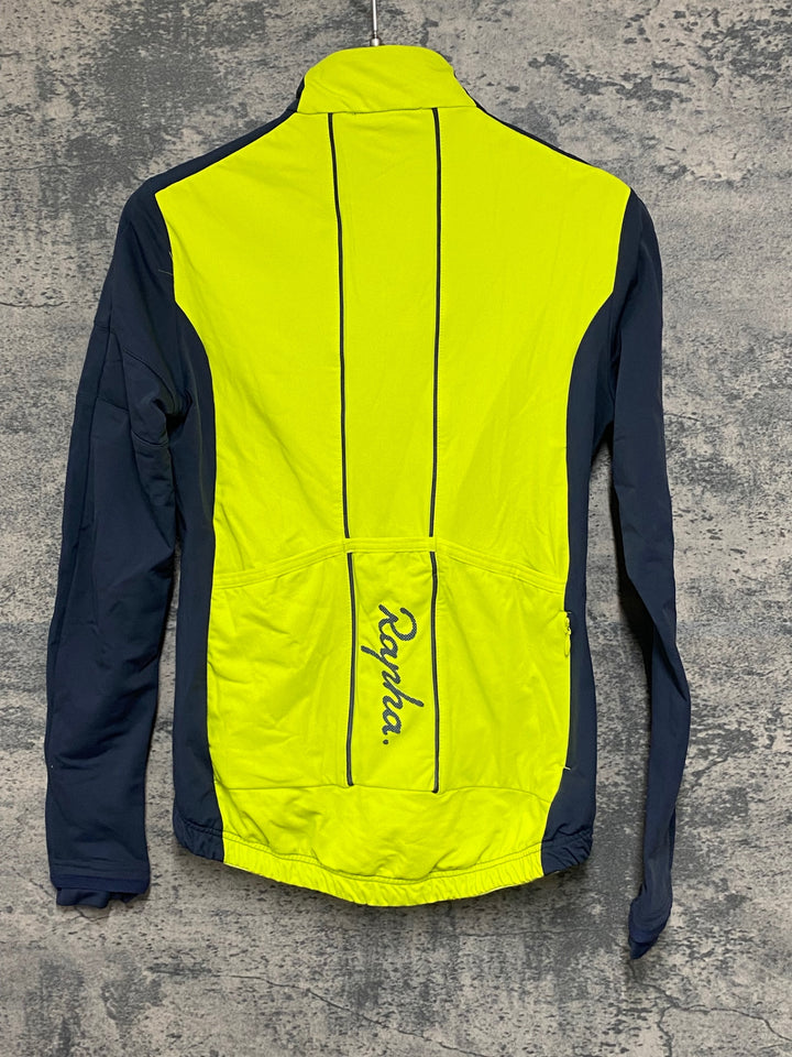 KA233 ラファ Rapha 長袖 サイクルジャケット グレー 黃 XS 裏起毛