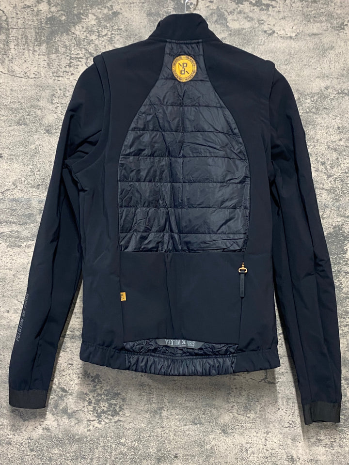 JW757 プロトンドパリ PELOTON DE PARIS Atlas Puffy Jacket /Gilet 長袖 サイクルジャケット 黒 S 裏起毛