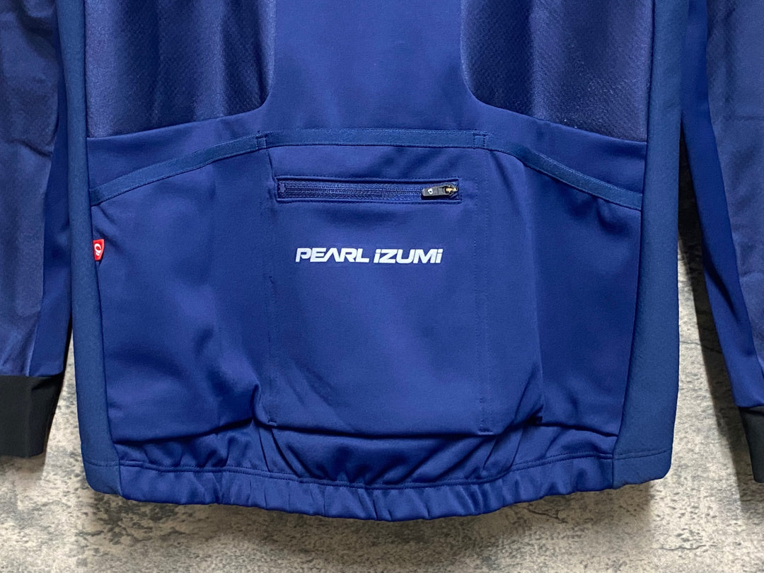 JZ249 パールイズミ PEARL iZUMi 長袖 サイクルジャケット ネイビー L 裏起毛