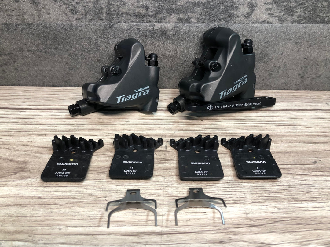 JE552 シマノ SHIMANO ティアグラ TIAGRA BR-4770 油圧 ディスク ブレーキ キャリパー 前後セット