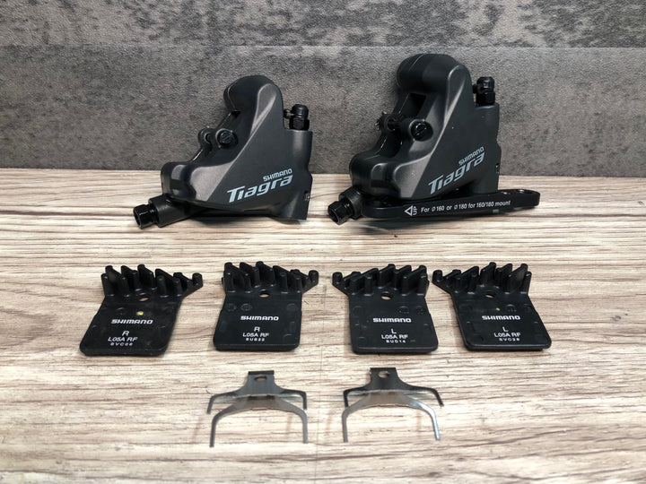 JE552 シマノ SHIMANO ティアグラ TIAGRA BR-4770 油圧 ディスク ブレーキ キャリパー 前後セット