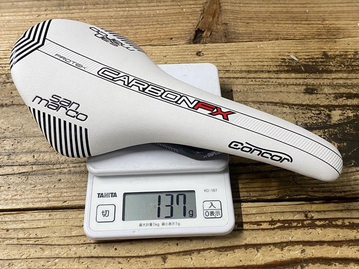 KJ057 サンマルコ san marco Concor CARBON FX PROTEK サドル 白 カーボンレール narrow
